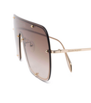 ALEXANDER MCQUEEN GRADIENT OVERSIZE-FRAME SUNGLASSES