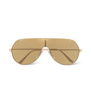 CARTIER TINTED PILOT-FRAME SUNGLASSES