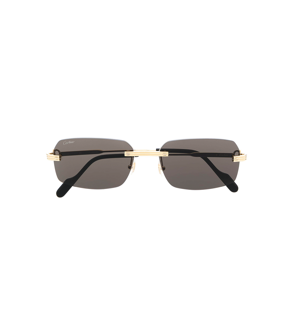 CARTIER SQUARE FRAME TINTED LENSES SUNGLASSES