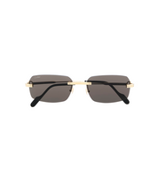 CARTIER SQUARE FRAME TINTED LENSES SUNGLASSES