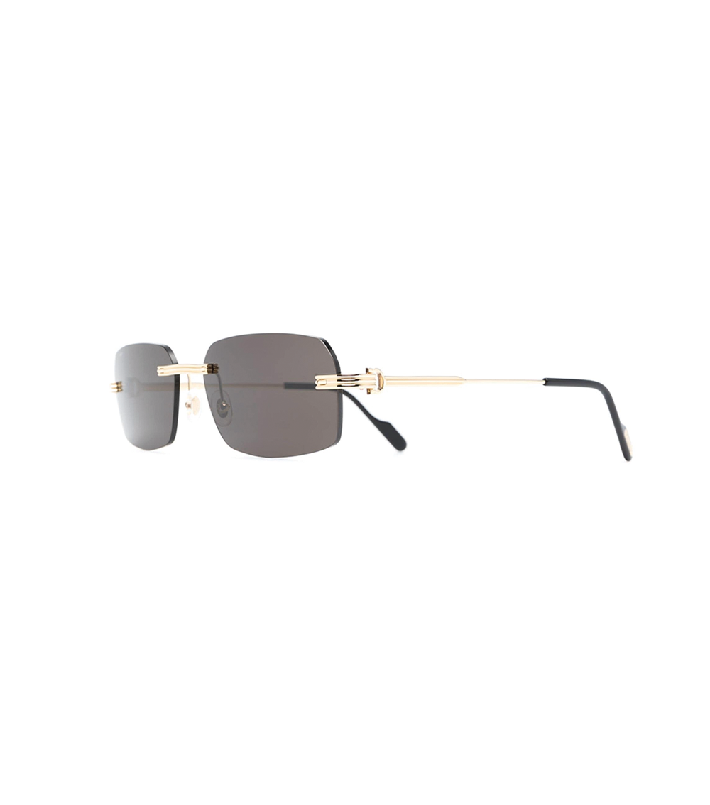 CARTIER SQUARE FRAME TINTED LENSES SUNGLASSES