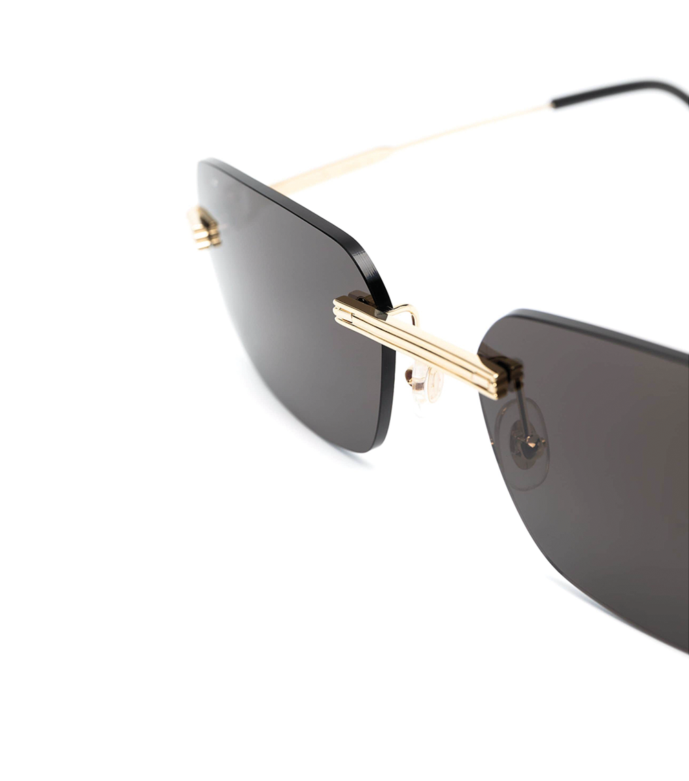 CARTIER SQUARE FRAME TINTED LENSES SUNGLASSES