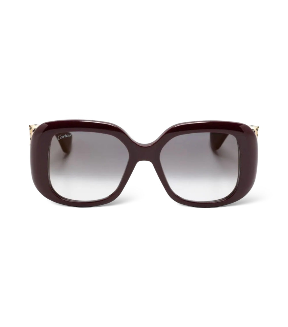 CARTIER PANTHÉRE SQUARE FRAME SUNGLASSES