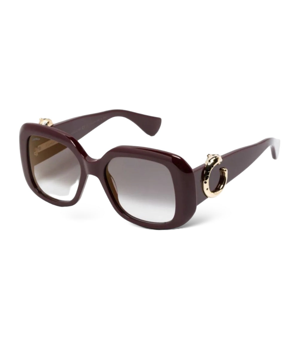 CARTIER PANTHÉRE SQUARE FRAME SUNGLASSES