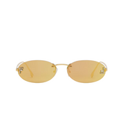 FENDI FIRST CRYSTAL OVAL SUNGLASSES