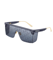 BLUE DIOR OBLIQUE MASK SUNGLASSES