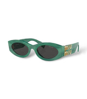 MIU MIU GLIMPSE OVAL-FRAME SUNGLASSES