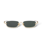 GUCCI DOUBLE G HALF-RIM FRAME SUNGLASSES