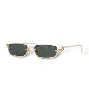 GUCCI DOUBLE G HALF-RIM FRAME SUNGLASSES