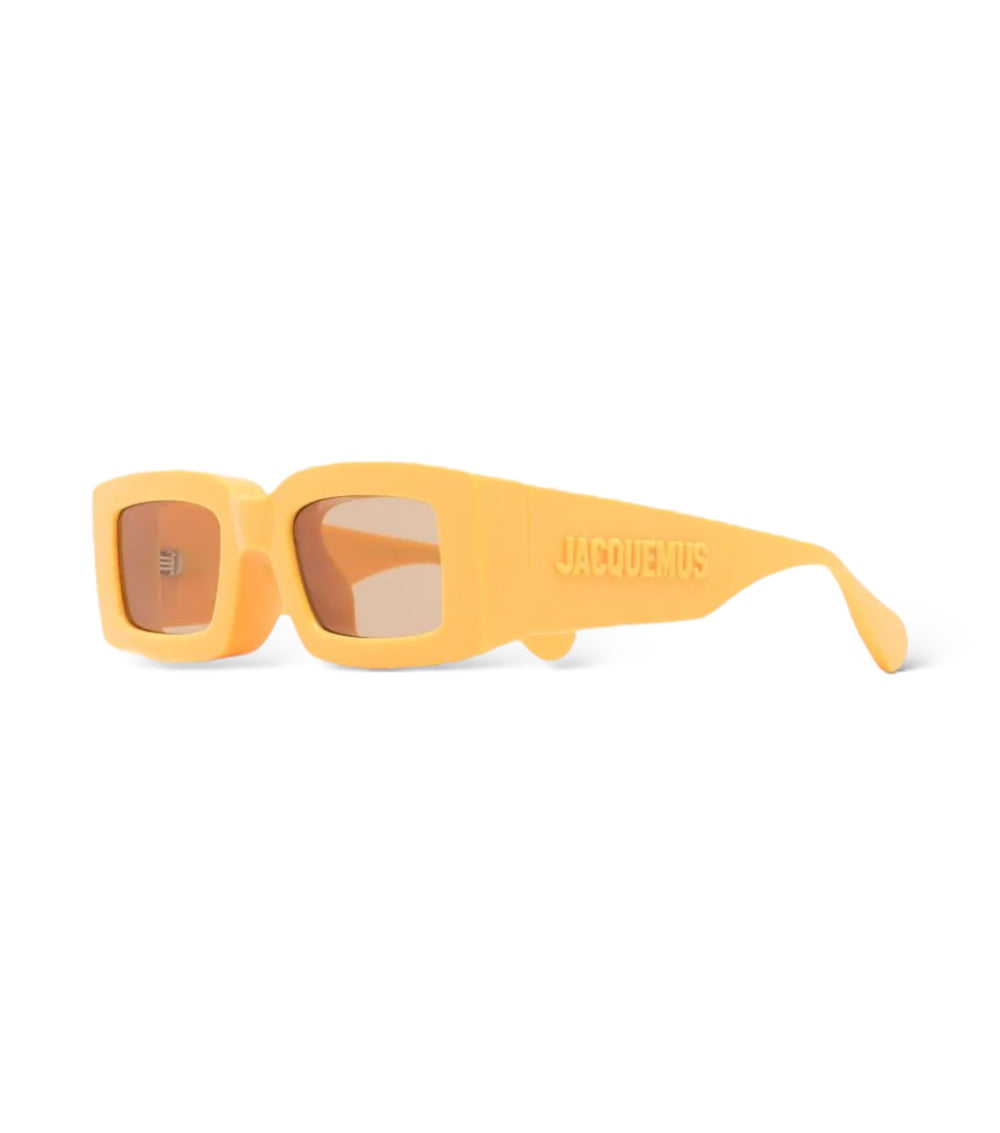 JACQUEMUS TAPI SQUARE FRAME-SUNGLASSES YELLOW