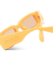 JACQUEMUS TAPI SQUARE FRAME-SUNGLASSES YELLOW