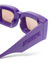 JACQUEMUS TAPI SQUARE FRAME-SUNGLASSES PURPLE