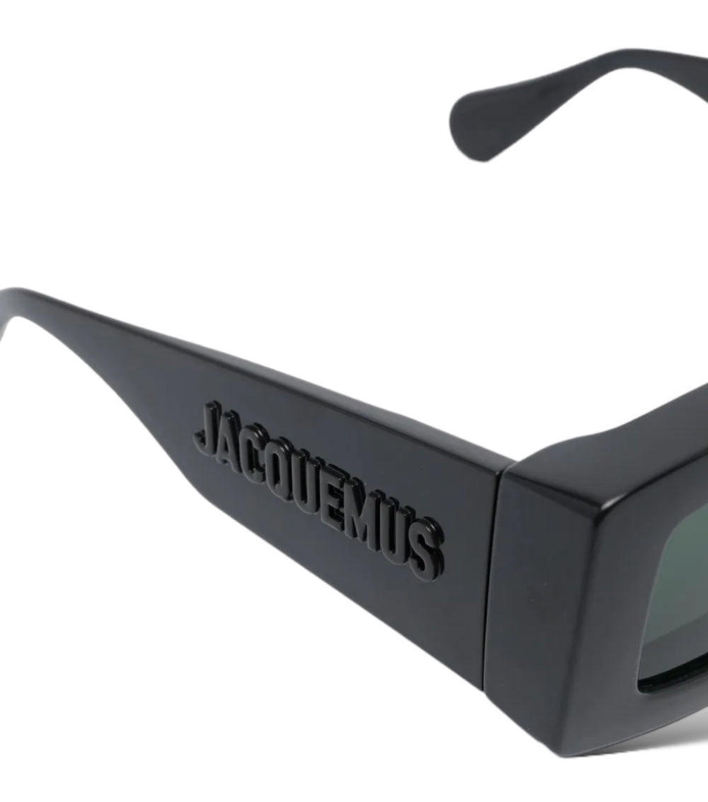 JACQUEMUS TAPI SQUARE FRAME-SUNGLASSES BLACK