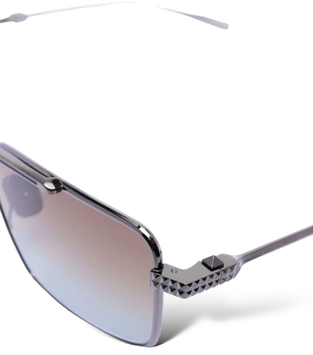 VALENTINO ROCKSTUD PILOT-FRAME SUNGLASSES