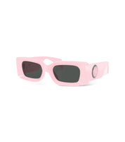 VERSACE MEDUSA MEDALLION SUNGLASSES-PINK