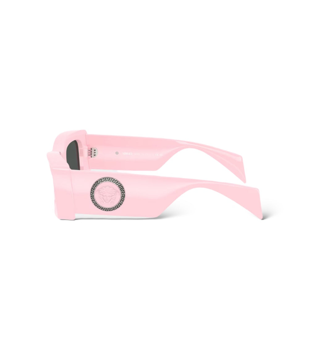 VERSACE MEDUSA MEDALLION SUNGLASSES-PINK