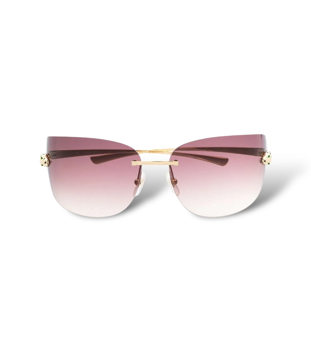 CARTIER FRAMELESS TINTED SUNGLASSES