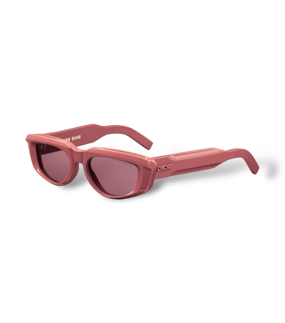 DIOR XPLORER DUSTY PINK RECTANGULAR SUNGLASSES