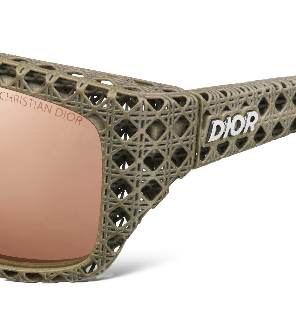 DIOR 3D KHAKI RECTANGULAR SUNGLASSES