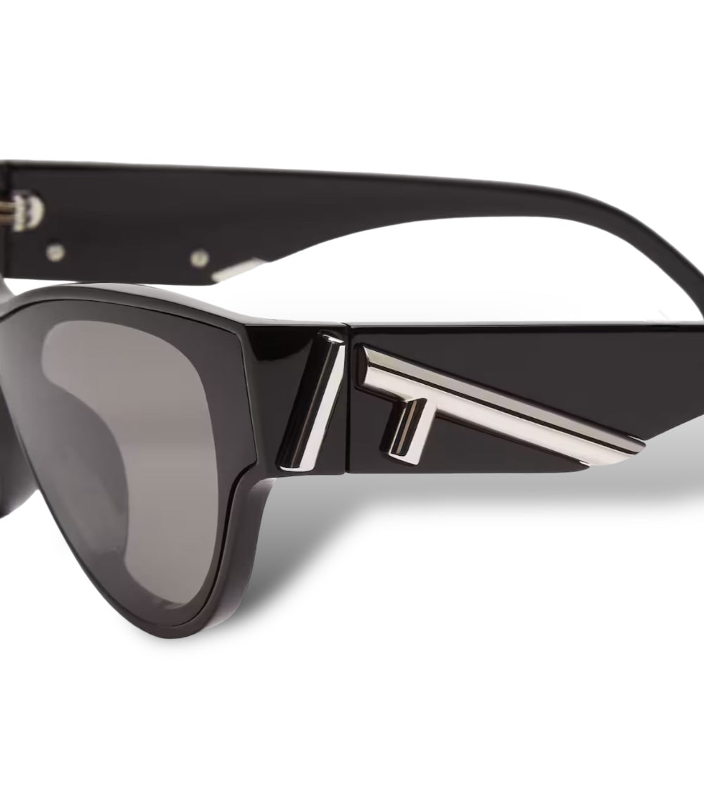 FENDI FIRST BLACK ACETATE SUNGLASSES